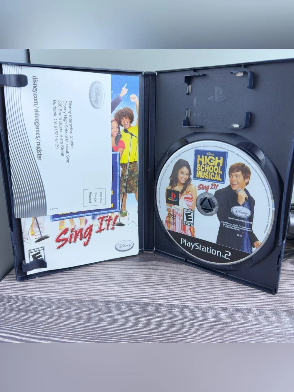 PS2 High School Musical Sing It Game Tested + Microphone Untested